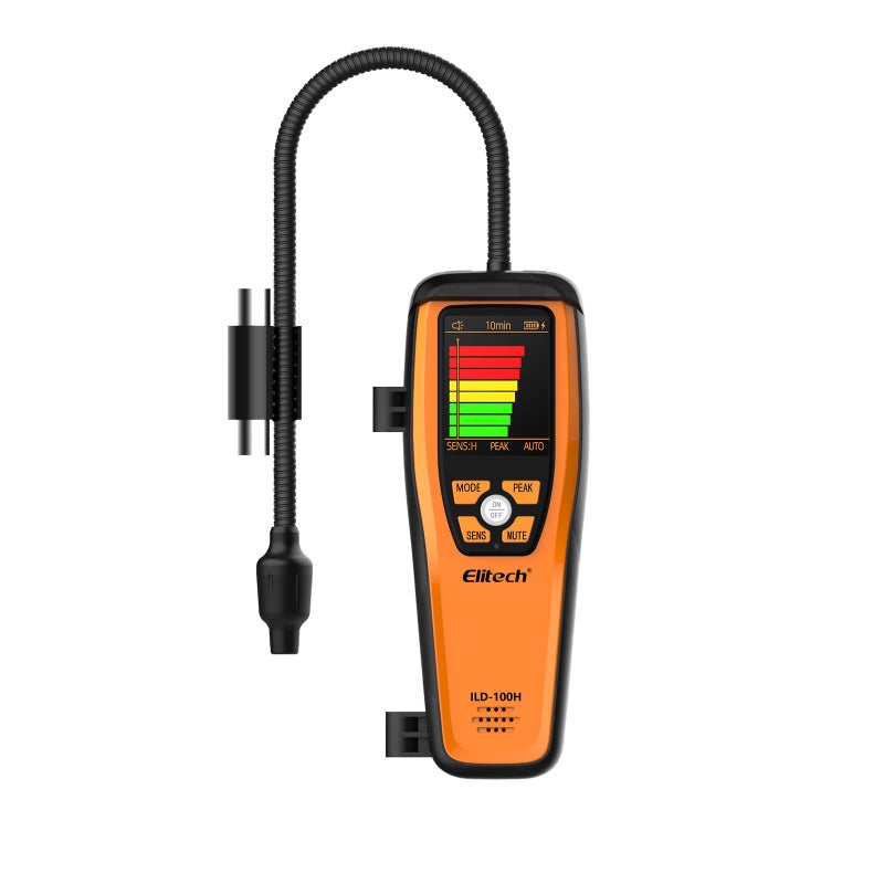 Elitech HVAC Refrigerant Leak Detector Heated Diode Sensor Halogen Freon Sniffer, Air Conditioning Detection, R22 R410A R134A R1234YF CFCs HCFCs HFCs, ILD-100H - Image 1